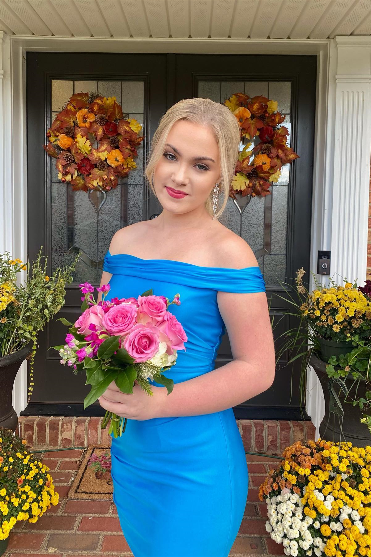 Simply Blue Off the Shoulder Bodycon Mini Homecoming Dress Y3016 – Simplepromdress