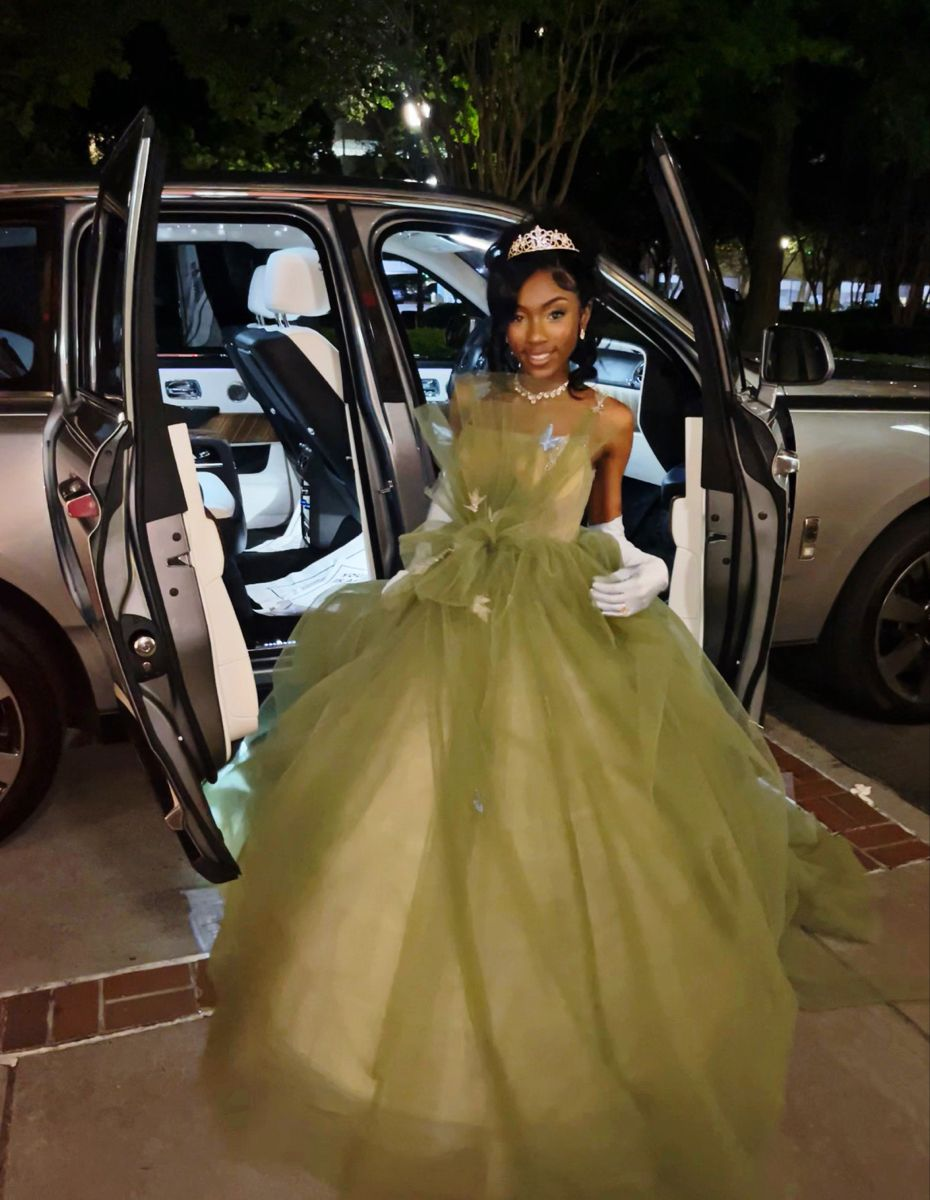 Elegant Green Tulle Spaghetti Straps A-Line Long Prom Dresses Formal D Simplepromdress Elegant Green Tulle Spaghetti Straps A-Line Long Prom Dresses Formal D Simplepromdress