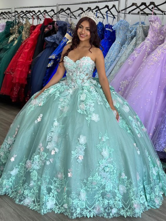 Aqua Quinceanera Dresses House Of Wu LizLou Fiesta 56514 Sheer Corset Bodice Quinceanera Dress Aqua Quinceanera Dresses House Of Wu LizLou Fiesta 56514 Sheer Corset Bodice Quinceanera Dress