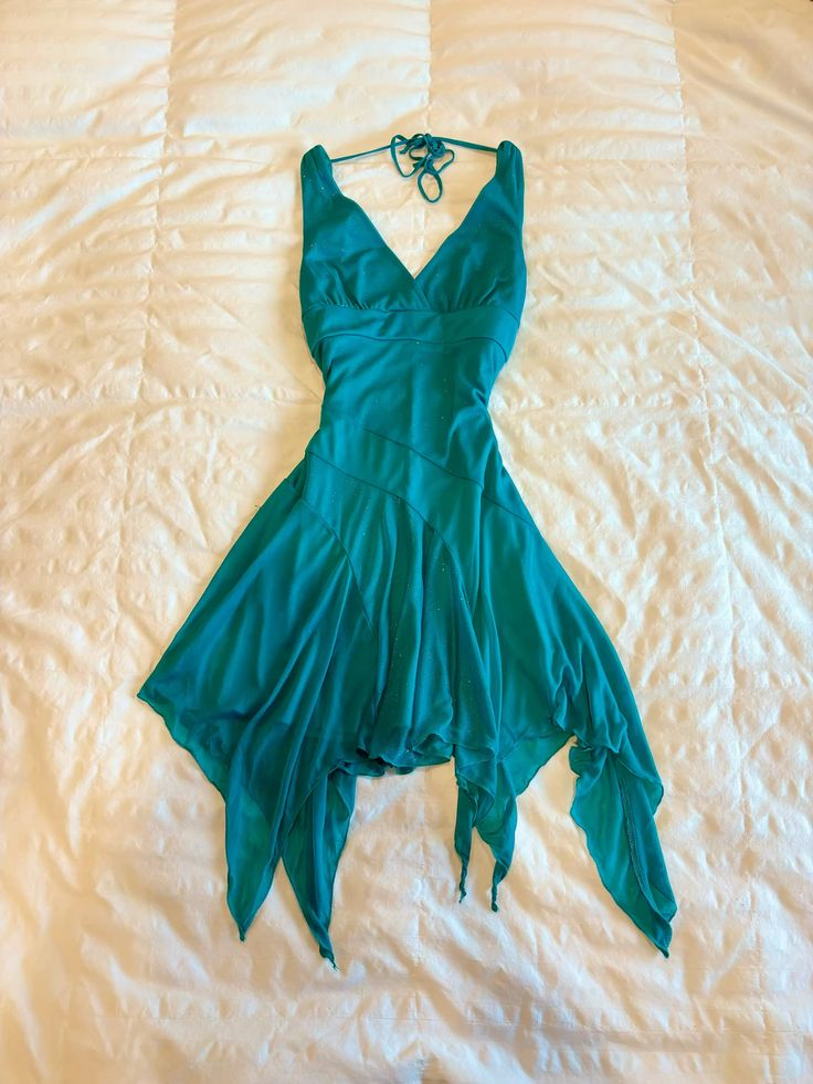 Vintage Blue V Neck Chiffon Mini Cocktail Dress Homecoming Dress Y8927