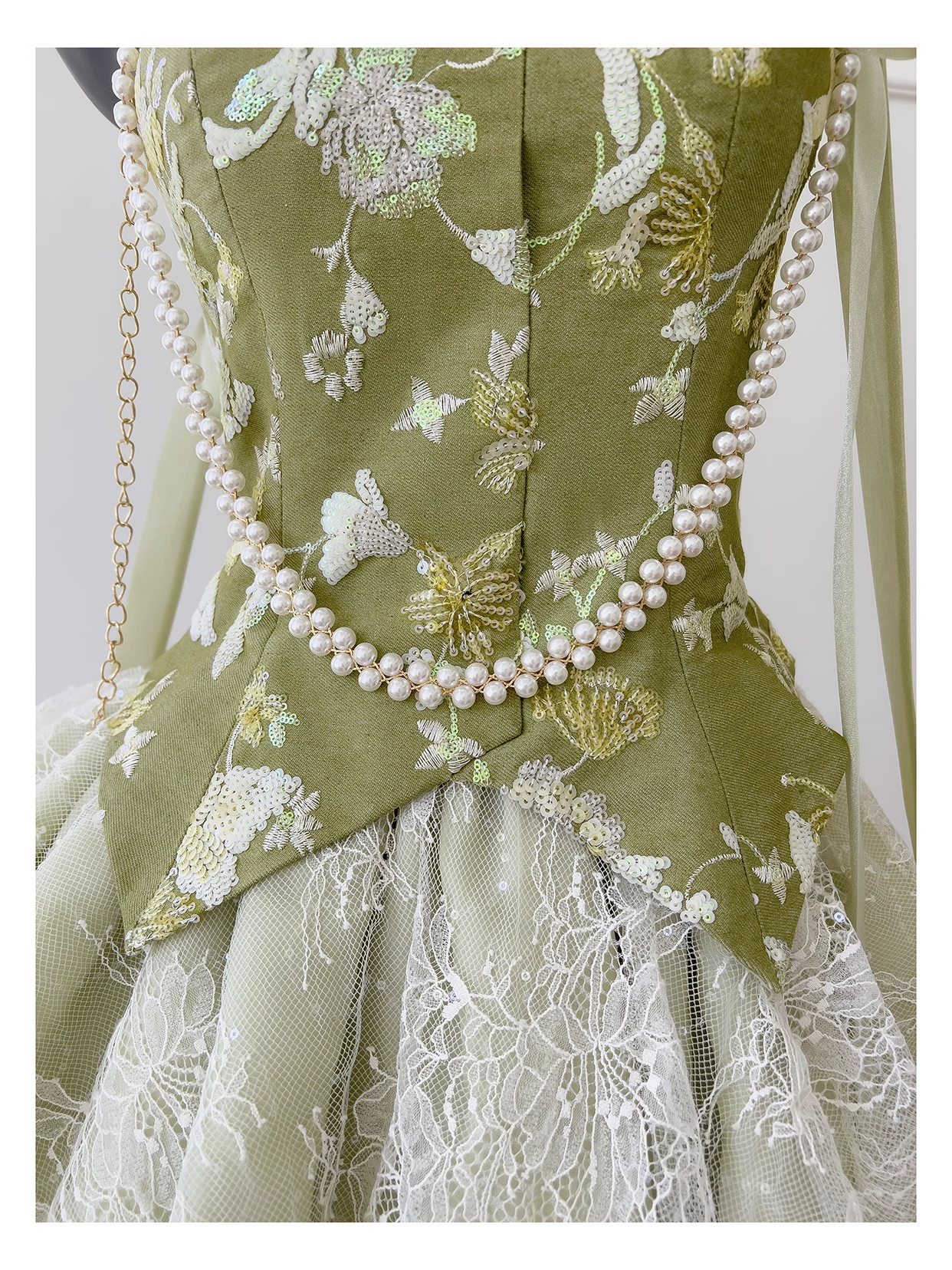 Cute Green Satin Lace Birthday Outfits Short Homecoming Dress Y9028
