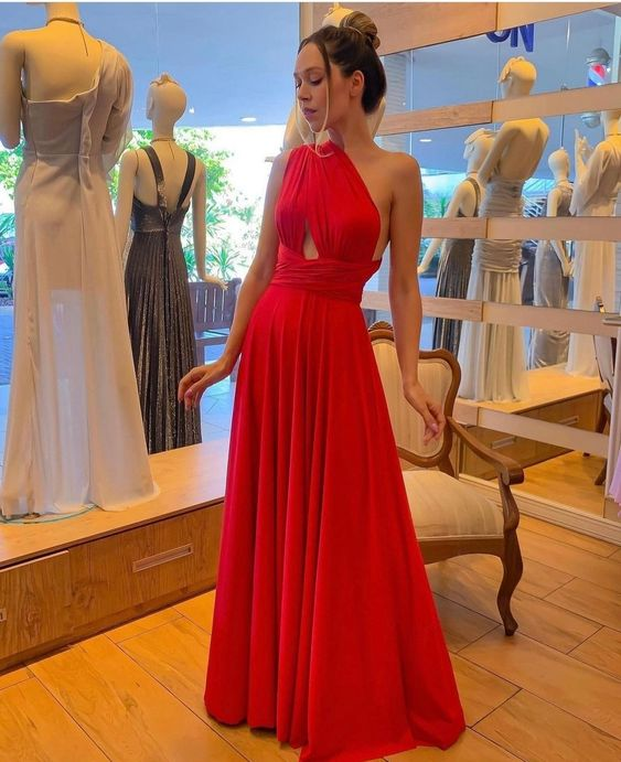 Elegant One Shoulder A-line Prom Dress,Wedding Guest Outfit Y7169 Simplepromdress Elegant One Shoulder A-line Prom Dress,Wedding Guest Outfit Y7169 Simplepromdress