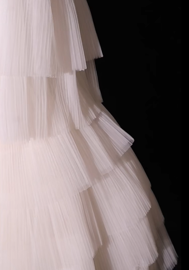 Pretty White Strapless Tulle Layered A Line 18th Birthday Dress Short Homecoming Dress Y9126