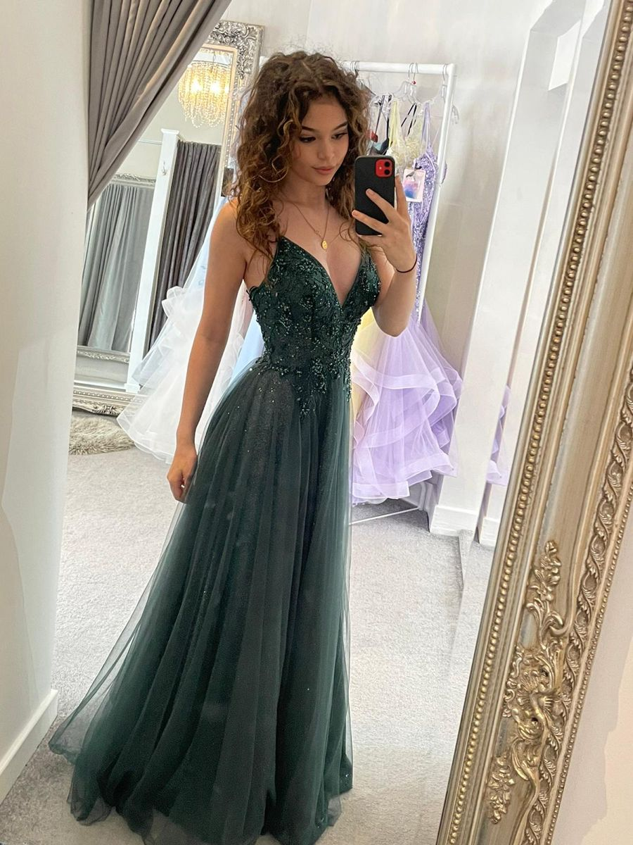 Formal gowns green hot sale