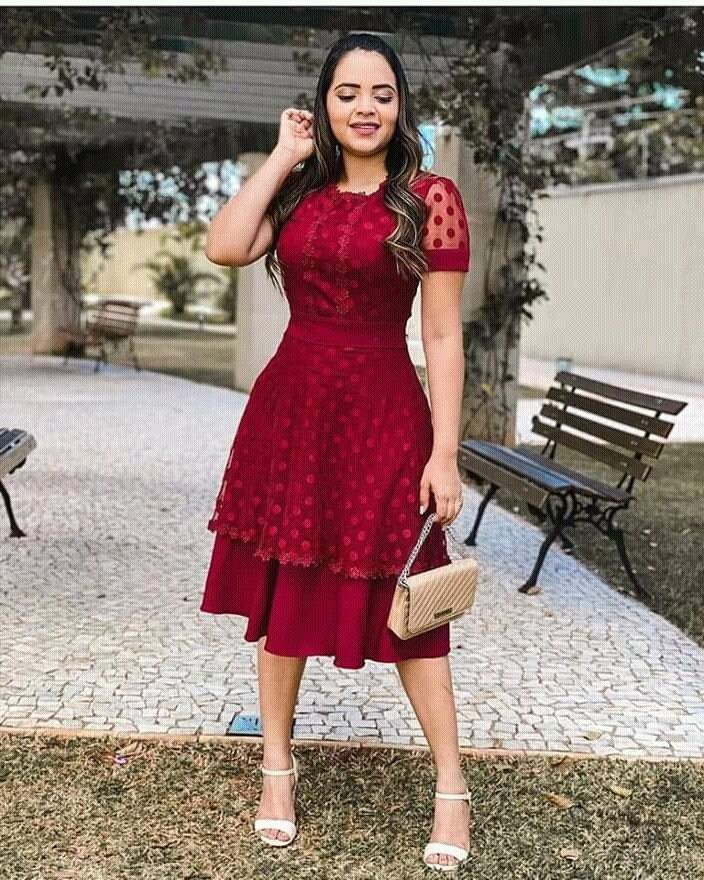 Chic Burgundy A-line Midi-length Prom Dress,Party Dress,Casual Dress Y Simplepromdress Chic Burgundy A-line Midi-length Prom Dress,Party Dress,Casual Dress Y Simplepromdress