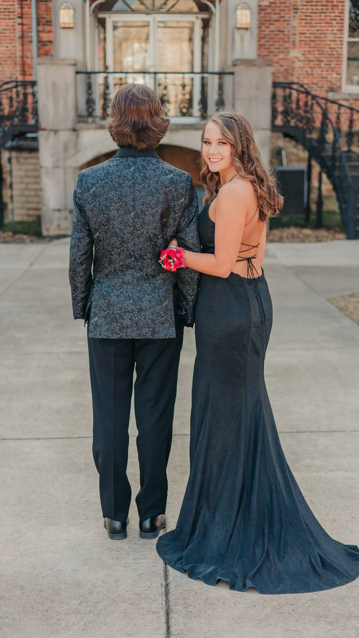Charming Black Lace-up Back Sheath Prom Dress With Split,Black Evening Dress,Gala Dress Y5411