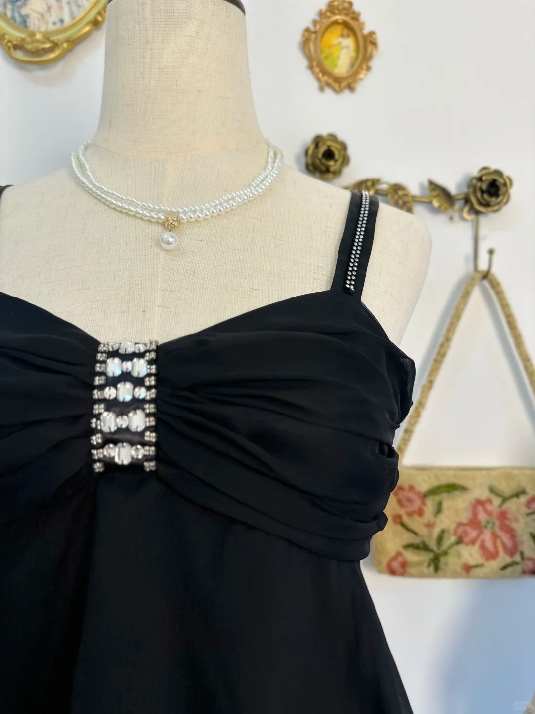 Sexy Black Spaghetti Straps Chiffon Layered Short Cocktail Dress Formal 8th Grade Homecoming Dress Y9474