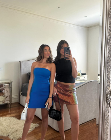 Elegant Strapless Blue Sheath Short Homecoming Dress Sexy Cocktail Dress Birthday Outfits Y9378
