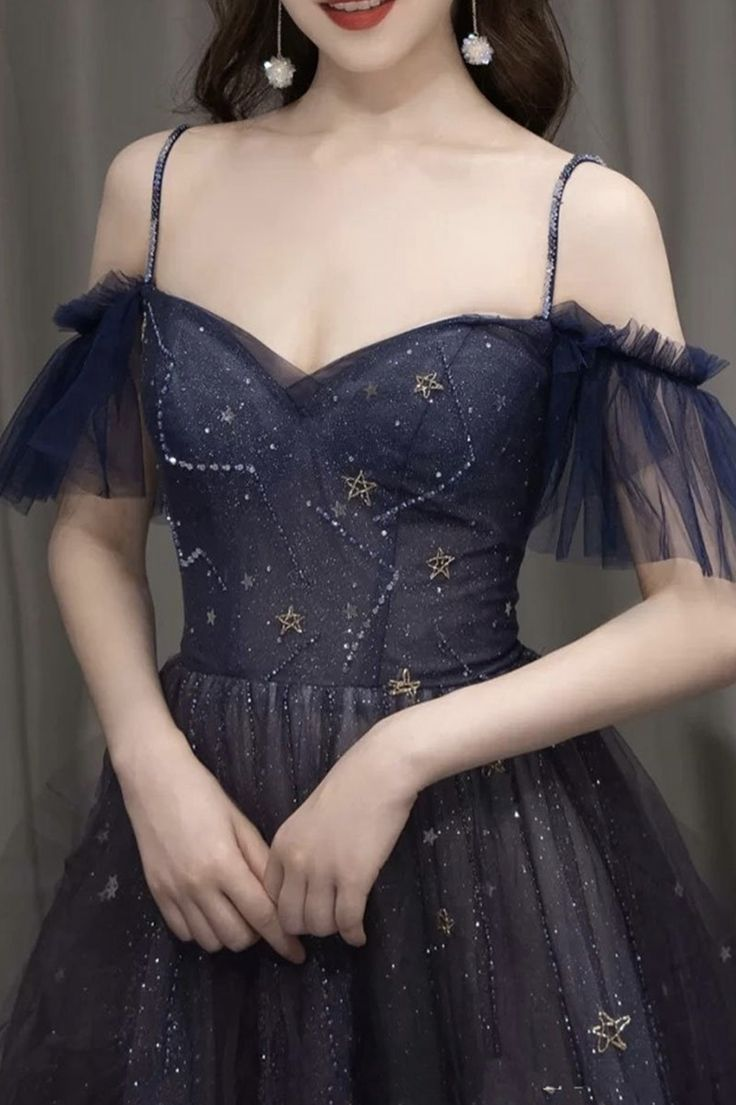 Dark Green Ombre Straps Tulle Layered Long Prom Dress,Green Formal Dress Y4473