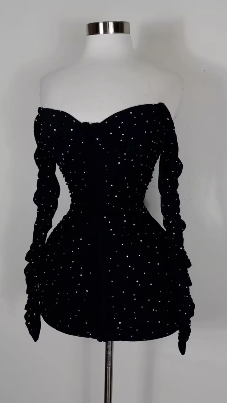 Sexy Black Off The Shoulder Sequin Sheath Formal Graduation Homecoming Dress Cocktail Dress Y9166