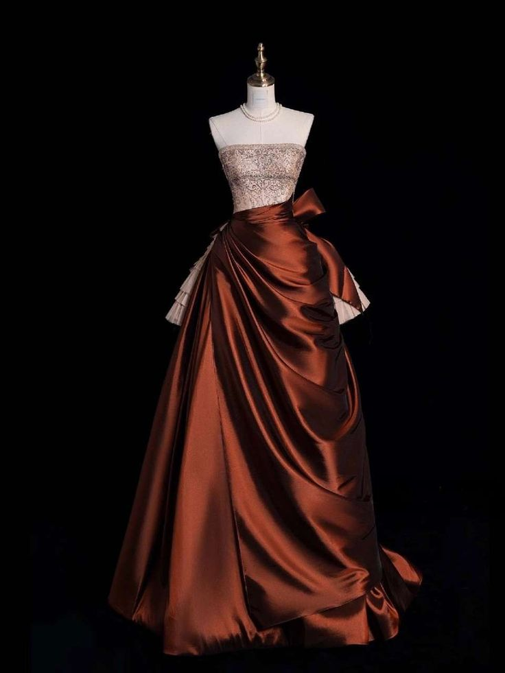 Vintage Strapless Satin Beaded A Line Evening Dress Prom Gown Y8795 Simplepromdress Vintage Strapless Satin Beaded A Line Evening Dress Prom Gown Y8795 Simplepromdress