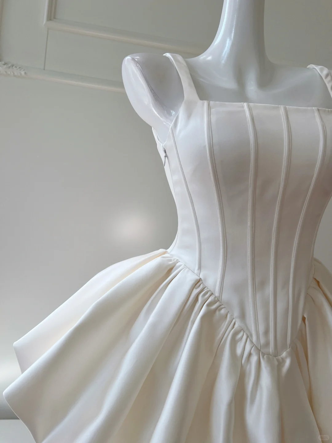 Classy White Square Neck A Line Homecoming Dress Cocktail Dress Y9047