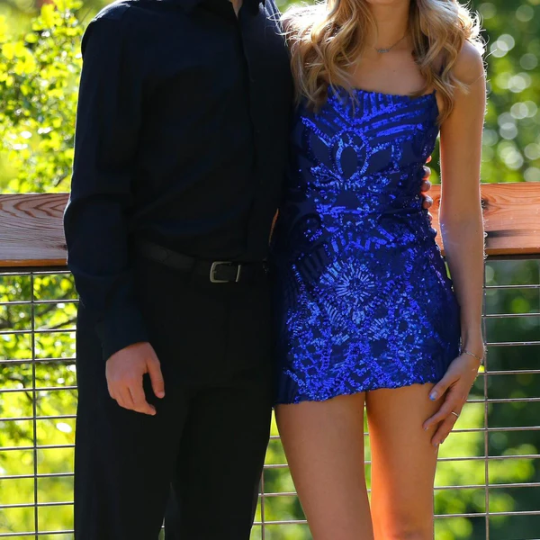 Gorgeous Spaghetti Straps Royal Blue Sheath Short Cocktail Dress Homecoming Dress Y9278