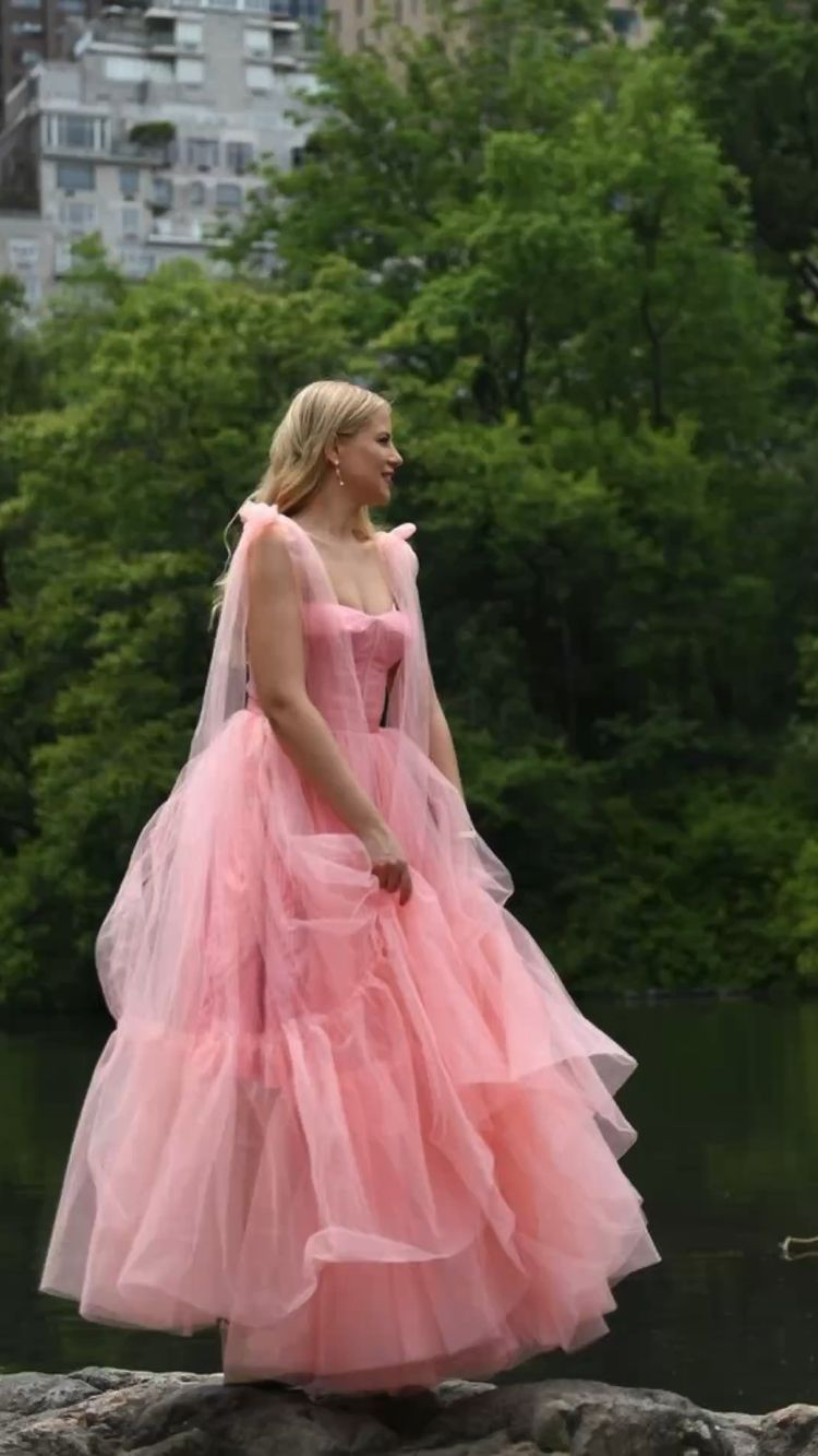 Romantic Light Pink A-line Tulle Prom Dress,Light Pink Princess Dress Simplepromdress Romantic Light Pink A-line Tulle Prom Dress,Light Pink Princess Dress Simplepromdress