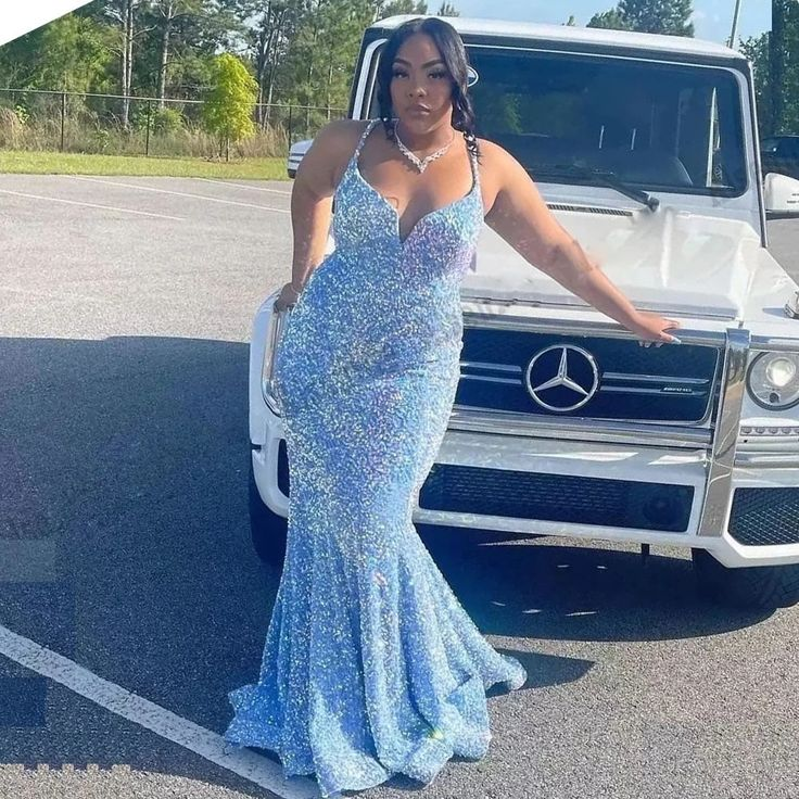 Plus size blue prom dresses deals