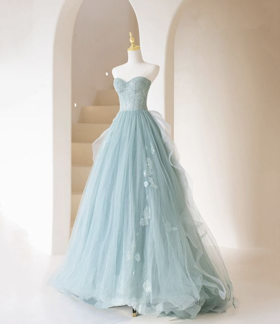 Cute Tulle Lace Long Prom Dress A Line Evening Dress Y5832 Simplepromdress Cute Tulle Lace Long Prom Dress A Line Evening Dress Y5832 Simplepromdress