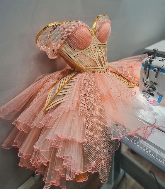 Chic A-line Tulle Homecoming Dress Dance Dress Y2704