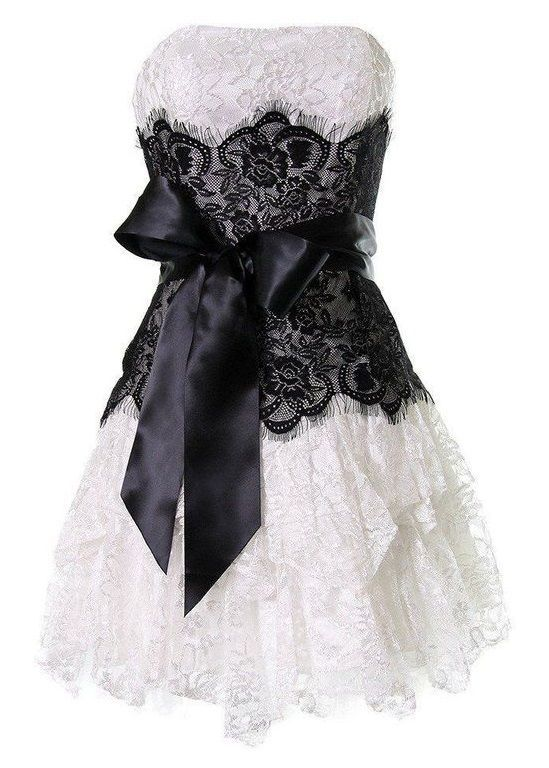 Elegant Strapless Ivory Lace A Line Short Birthday Outfits Formal Homecoming Dress Y9298