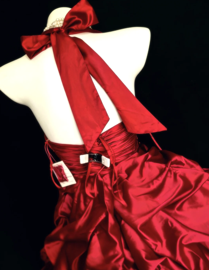 Cute Red Satin Pleated Beaded Short Homecoming Dress Birthday Outfits SP1625