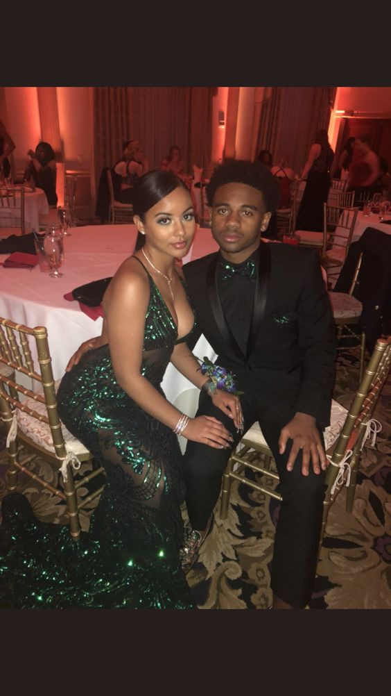 Sexy Green Mermaid Evening Dress,Glam Dress Y6698