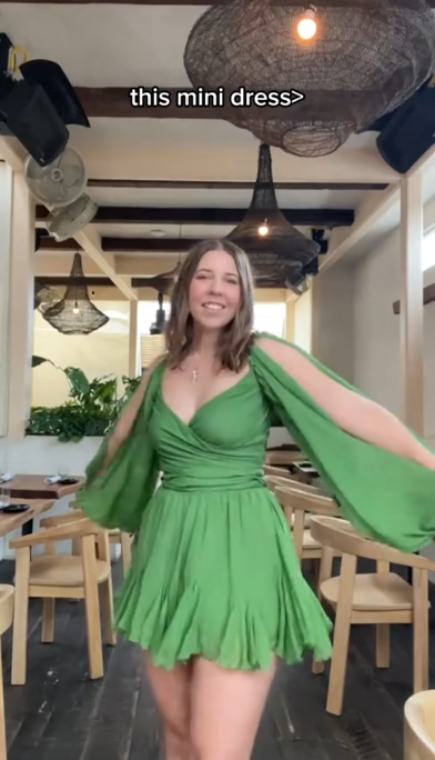 Cute Green Chiffon A Line Short Graduation Homecoming Dress Mini Cocktail Dress Y9461