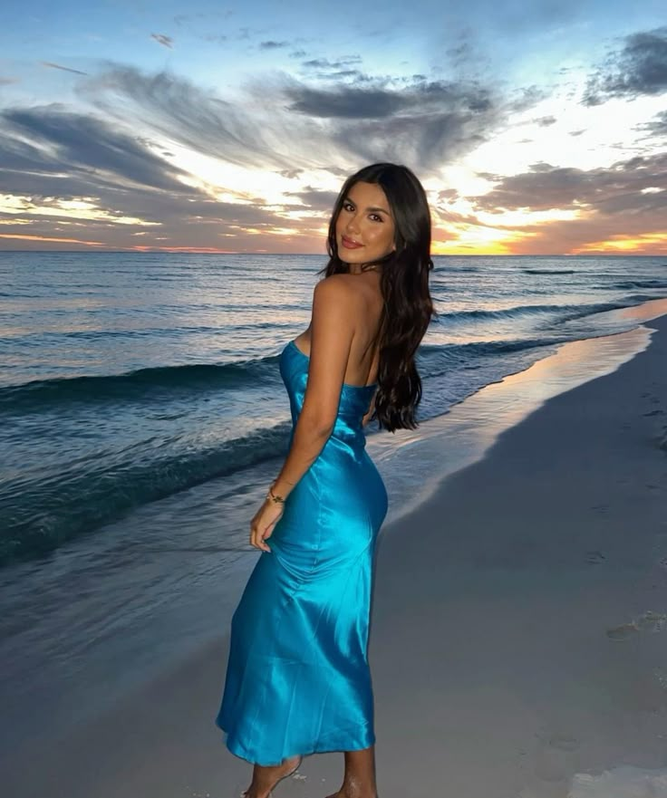 Simple Strapless Blue Sheath Prom Dress Evening Dress Y8188