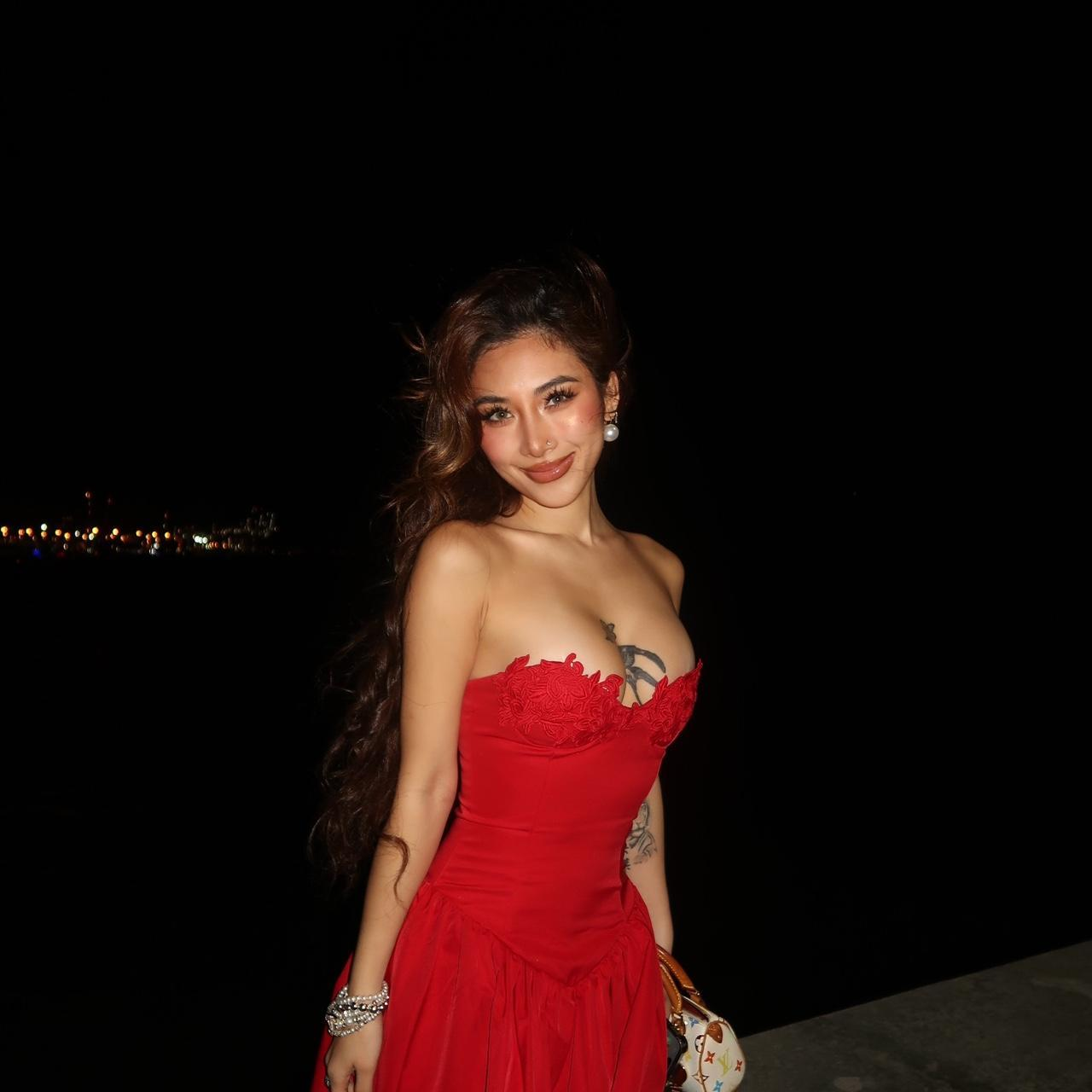 Elegant Strapless Red Satin Appliques A Line Short Homecoming Dress Formal 21st Birthday Outfits SP93