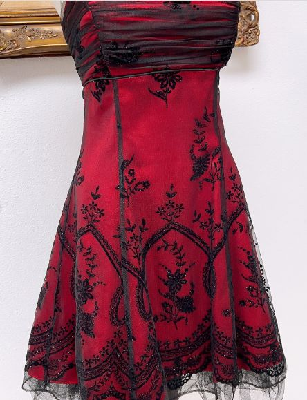 Vintage Hot Pink Spaghetti Strap Satin A LIne Short Homecoming Dress Cocktail Dress SP132