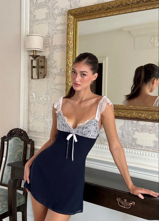 Cute Black Lace Chiffon Short Homecoming Dress Formal 18th Birthday Outfits SP151