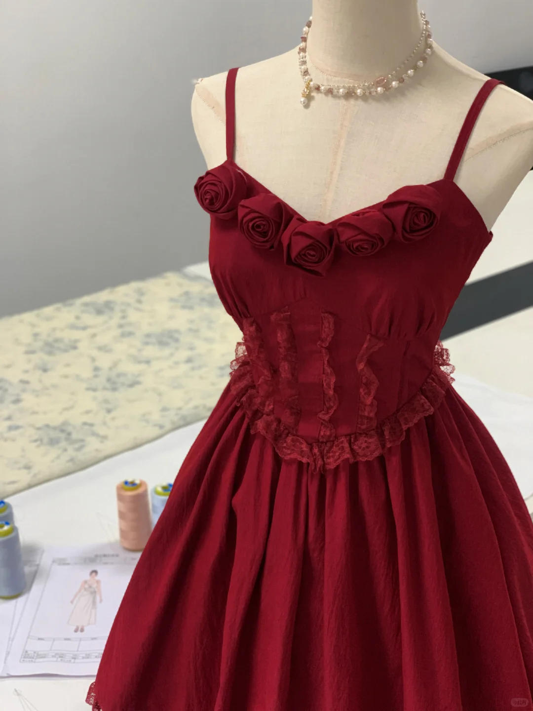 Vintage Burgundy Spaghetti Straps Satin Short Formal Homecoming Dress Birthday Outfits Y9402