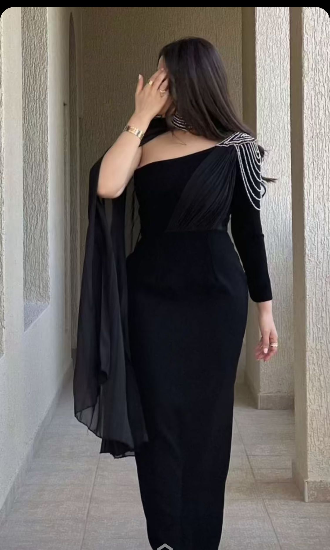 Chic Black Sheath Evening Dress,Black Gala Dress Y5555 – Simplepromdress