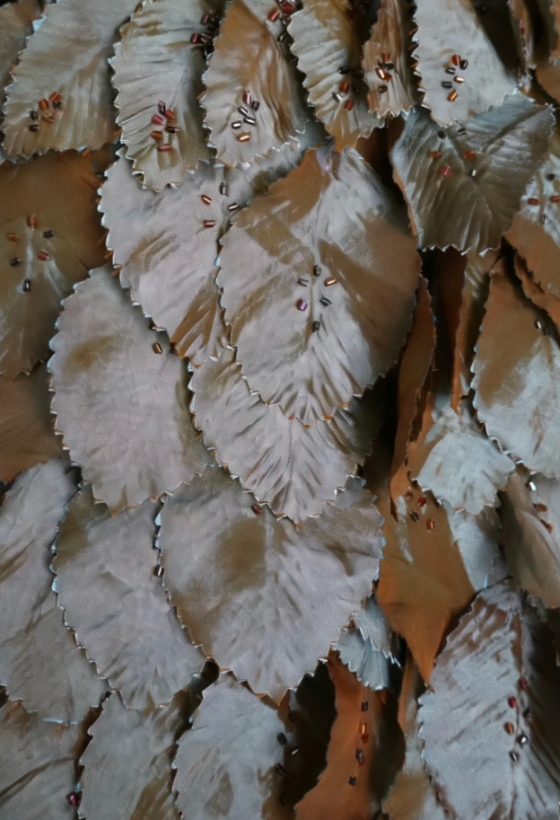 Vintage Green One Shoulder Satin Pleated Leaves Layered Mermaid Long Prom Dress Evening Dress SP1840