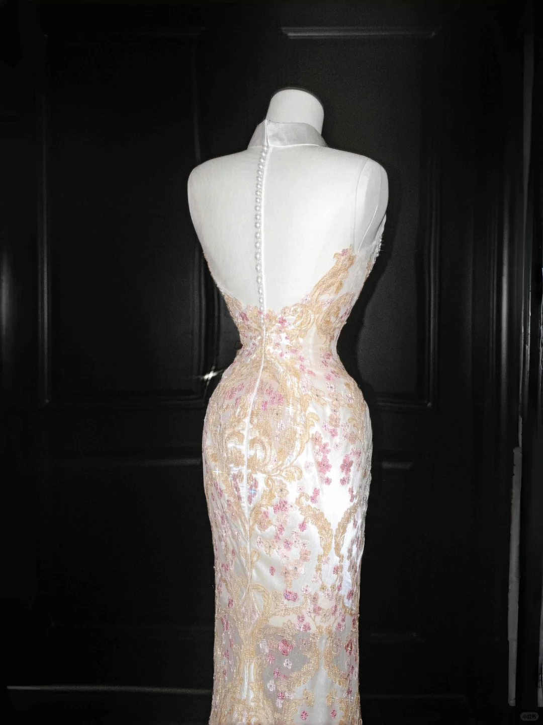 Classy Tulle Appliques Sequins Mermaid Prom Dress,Slit Formal Evening Dress Y8661