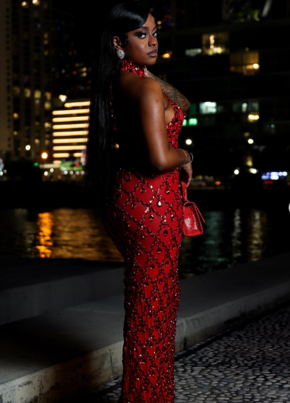 Gorgeous Halter Red Satin Sequin Beaded Sheath Long Evening Dress Birthday Party Gown Y9822