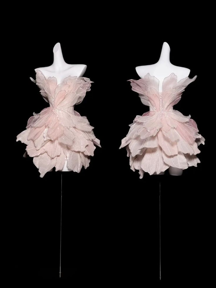 Glitter Pink Organza Sequin Homecoming Dress Short Birthday Dress Y8853