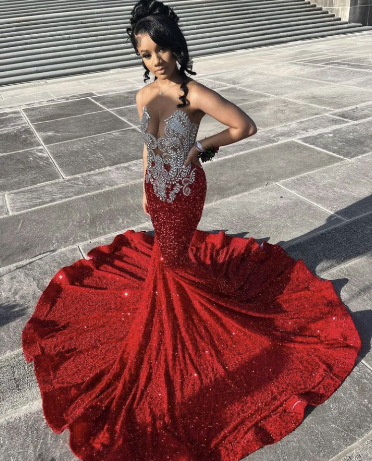 fitted lace wedding dress Tie Shoulder Red Mermaid Ruffle Tiered Long Prom Dress with Slit fitted lace wedding dress Tie Shoulder Red Mermaid Ruffle Tiered Long Prom Dress with Slit