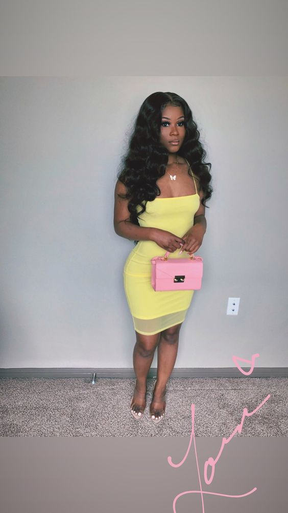 Sexy Spaghetti Straps Light Yellow Bodycon Dress,Light Yellow Homecoming Dress Y2196