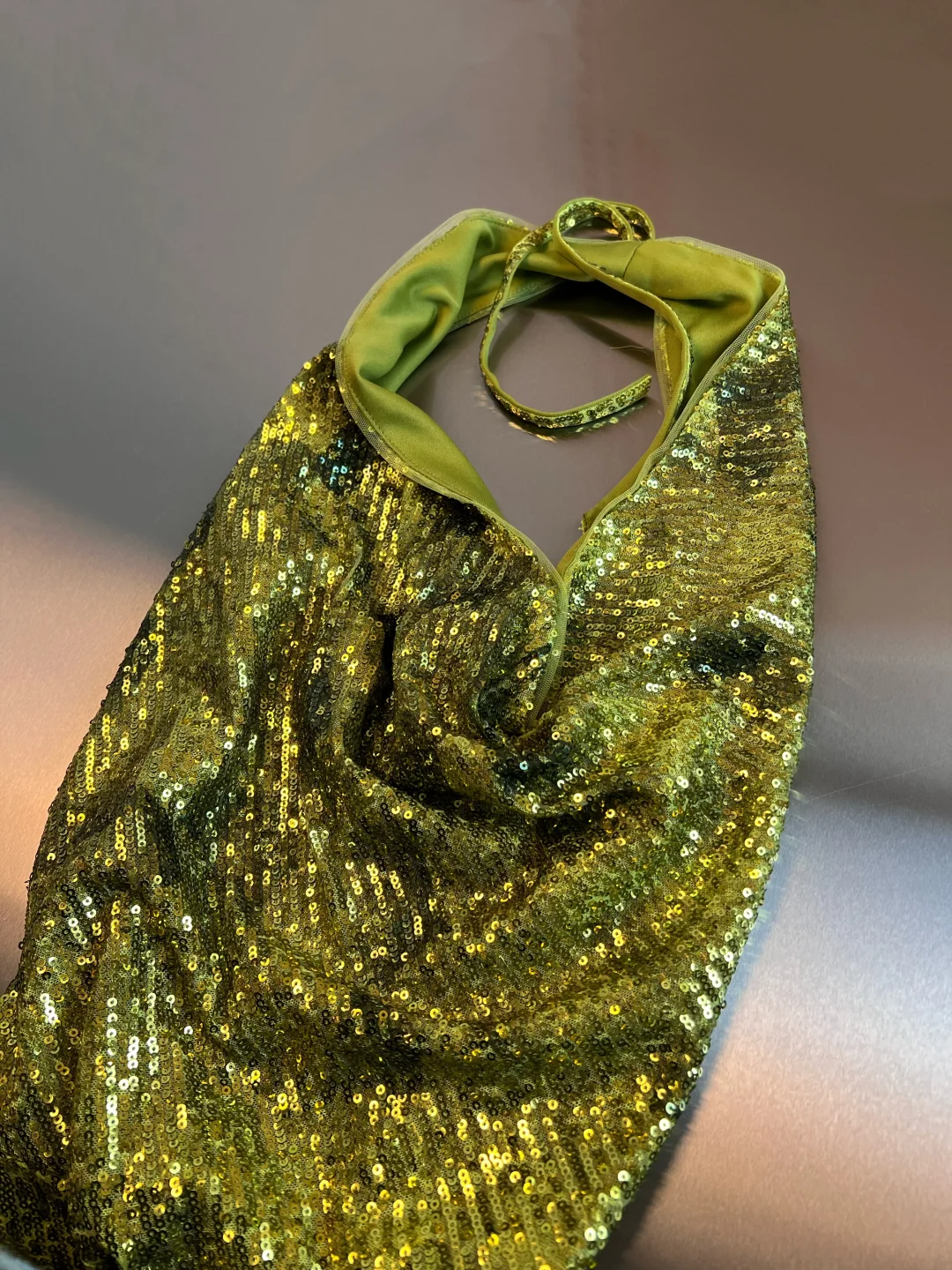 Gorgeous Green Halter Sequins Backless Prom Dress,Long Mermaid Evening Dress Y8647