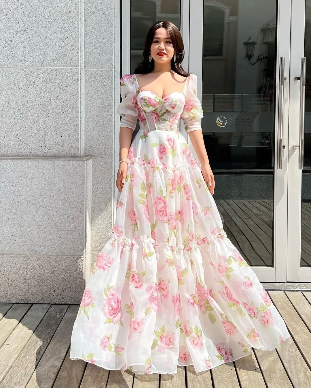 Marvelous And Outclass Floral Print Dress,Vintage A-line Long Prom Dre Simplepromdress Marvelous And Outclass Floral Print Dress,Vintage A-line Long Prom Dre Simplepromdress