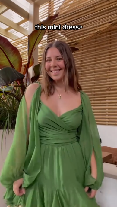 Cute Green Chiffon A Line Short Graduation Homecoming Dress Mini Cocktail Dress Y9461