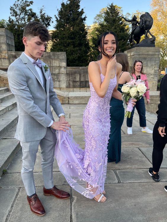 Purple Mermaid Prom Dresses Lace Appliques Evening Party Formal Gowns Simplepromdress Purple Mermaid Prom Dresses Lace Appliques Evening Party Formal Gowns Simplepromdress