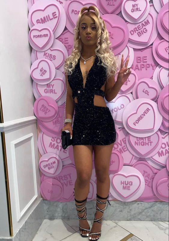 Black Sequins Waist Cut Club Dress Cute Black Homecoming Dress Y329 Simplepromdress Black Sequins Waist Cut Club Dress Cute Black Homecoming Dress Y329 Simplepromdress