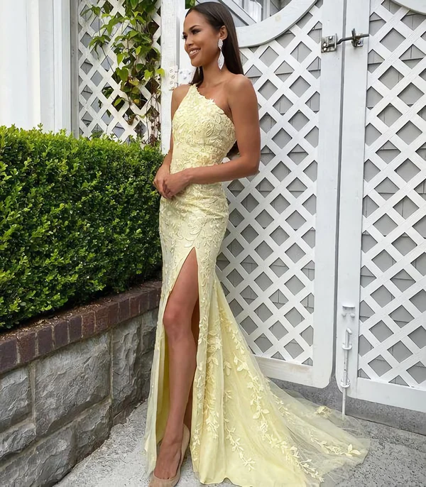 New Prom Dress, Sheath Prom Dress, Applique Prom Dresses Y1892