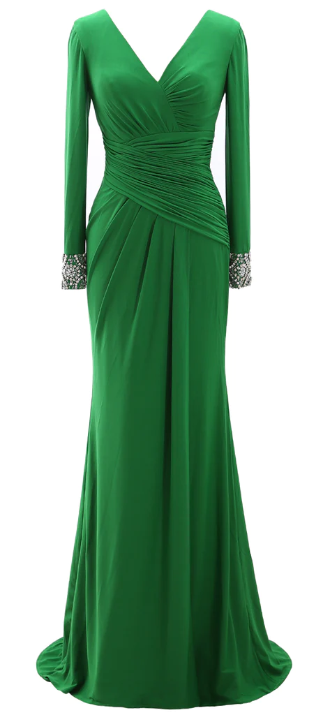 Women Long Mother of Bride Dresses Long Sleeve V Neck Evening Dress Y7 Simplepromdress Women Long Mother of Bride Dresses Long Sleeve V Neck Evening Dress Y7 Simplepromdress