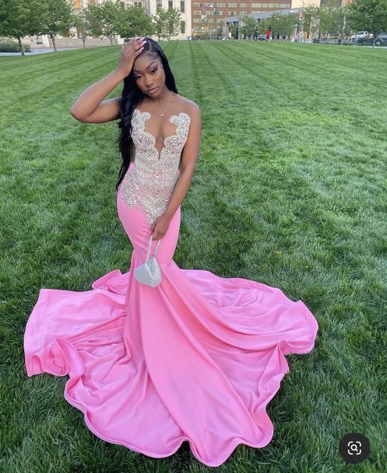 Pink prom dresses, sparkly prom dresses, mermaid evening dresses Y470 Simplepromdress Pink prom dresses, sparkly prom dresses, mermaid evening dresses Y470 Simplepromdress