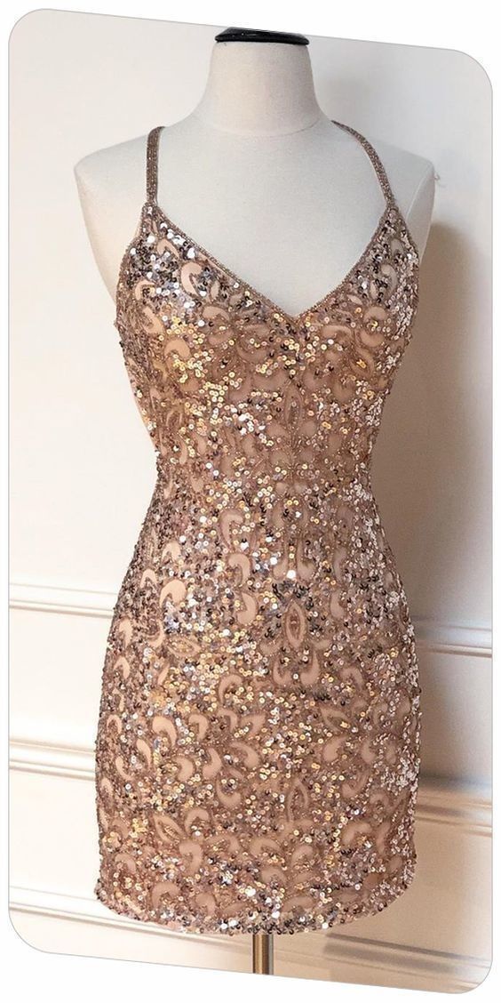 Tight Sparkle V Neck Sequins Party Dress,Sexy Homecoming Dress Y1419 Simplepromdress Tight Sparkle V Neck Sequins Party Dress,Sexy Homecoming Dress Y1419 Simplepromdress