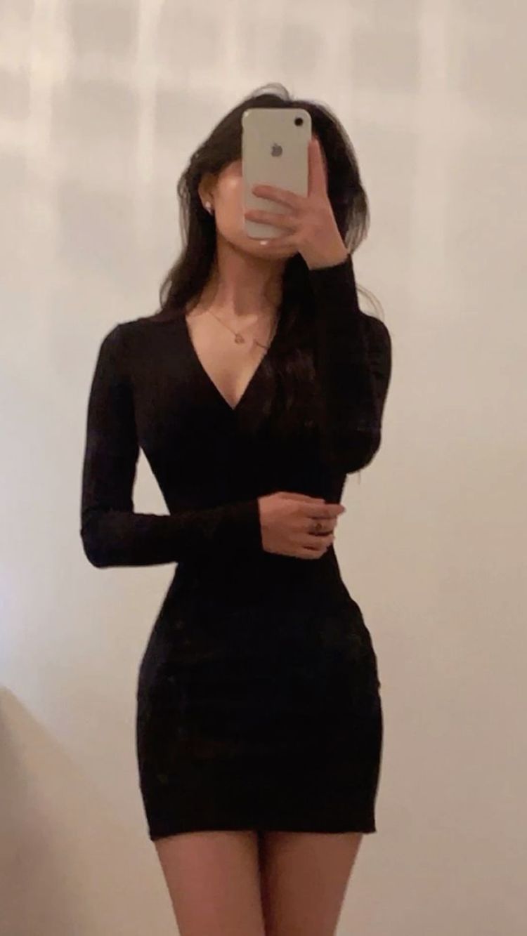 Black V Neck Bodycon Dress,Sexy Black Homecoming Dress,Long Sleeves Pa Simplepromdress Black V Neck Bodycon Dress,Sexy Black Homecoming Dress,Long Sleeves Pa Simplepromdress