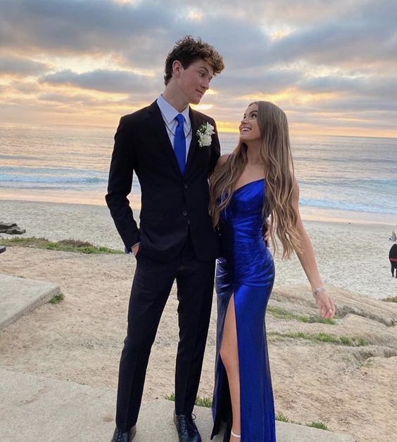 Sexy Royal Blue Prom Dresses, High Slit Long Prom Dresses Y1103 Simplepromdress Sexy Royal Blue Prom Dresses, High Slit Long Prom Dresses Y1103 Simplepromdress