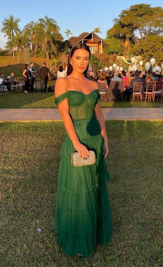 Off the Shoulder A Line Green Tulle Prom Dresses Y1060 Simplepromdress Off the Shoulder A Line Green Tulle Prom Dresses Y1060 Simplepromdress