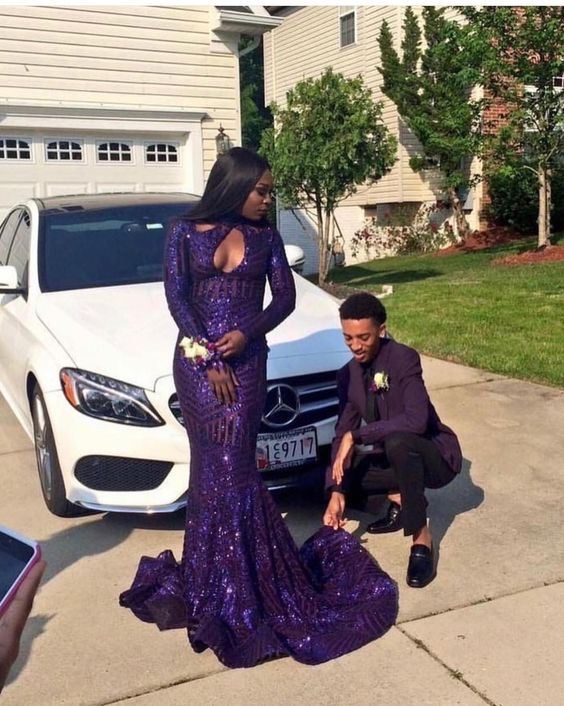 Purple Mermaid Sequins Prom Dress,Elegant Prom Gown Y919 Simplepromdress Purple Mermaid Sequins Prom Dress,Elegant Prom Gown Y919 Simplepromdress